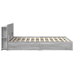 Σκελετός κρεβατιού με αποθήκευση Γκρι Sonoma 140 x 200 cm - Pakobazaar
