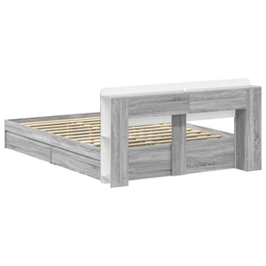 Σκελετός κρεβατιού με αποθήκευση Γκρι Sonoma 150 x 200 cm - Pakobazaar