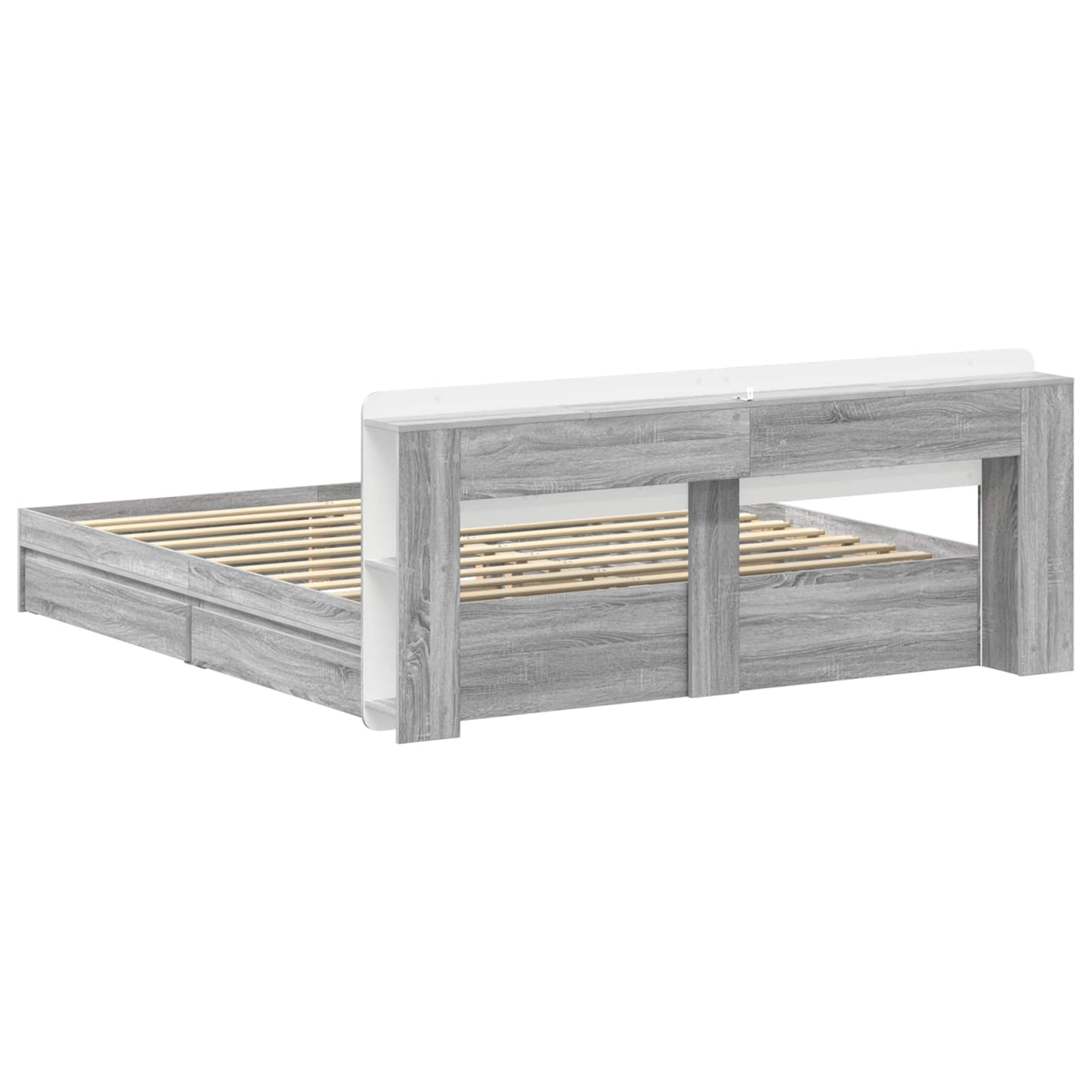 Σκελετός κρεβατιού με αποθήκευση Γκρι Sonoma 180 x 200 cm - Pakobazaar