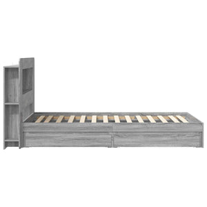 Σκελετός κρεβατιού με αποθήκευση Γκρι Sonoma 80 x 200 cm