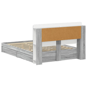Σκελετός κρεβατιού με αποθήκευση Γκρι Sonoma 160 x 200 cm - Pakobazaar