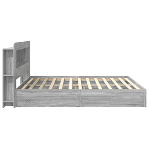 Σκελετός κρεβατιού με αποθήκευση Γκρι Sonoma 200 x 200 cm - Pakobazaar