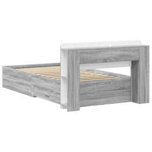 Σκελετός κρεβατιού με αποθήκευση Γκρι Sonoma 80 x 200 cm - Pakobazaar