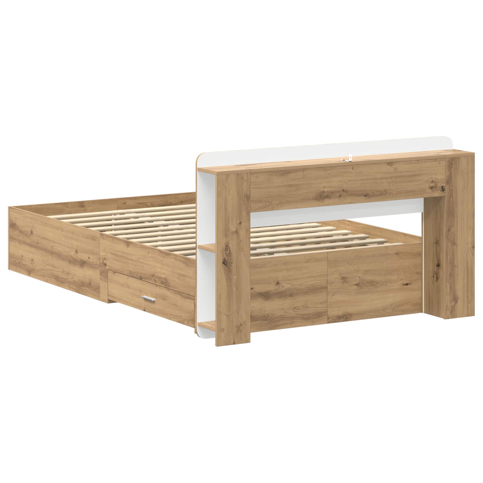 Σκελετός κρεβατιού με αποθήκευση Artisan Δρυς 120 x 190 cm - Pakobazaar