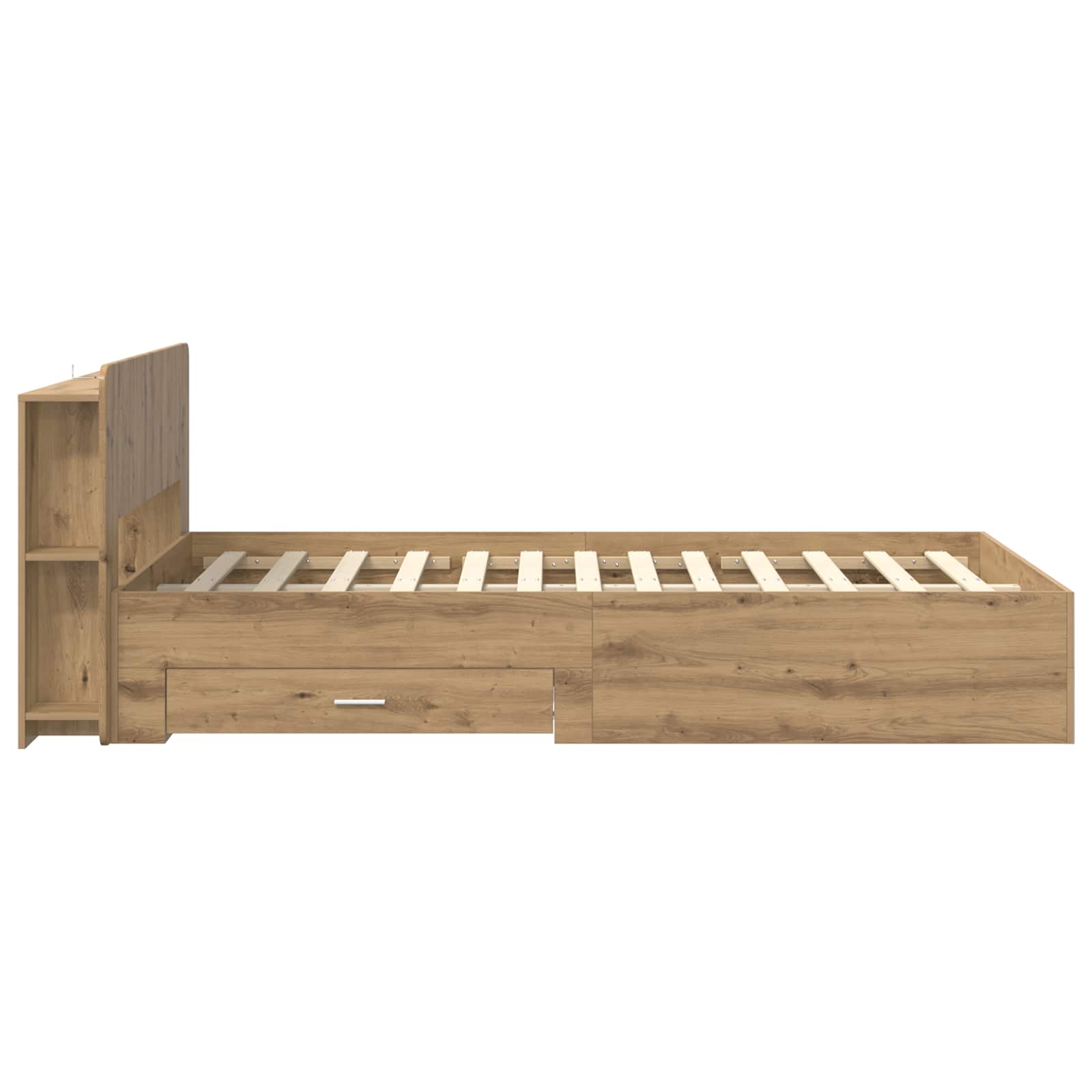 Σκελετός κρεβατιού με αποθήκευση Artisan Δρυς 120 x 190 cm - Pakobazaar