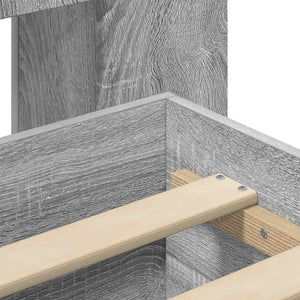 Σκελετός κρεβατιού με αποθήκευση Γκρι Sonoma 140 x 200 cm - Pakobazaar