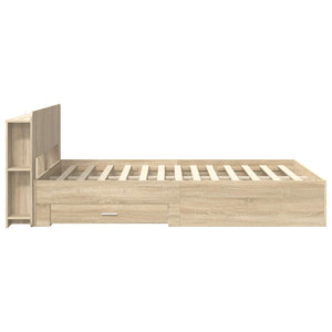 Σκελετός κρεβατιού με αποθήκευση Sonoma Δρυς 150 x 200 cm - Pakobazaar