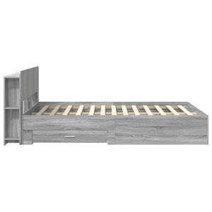 Σκελετός κρεβατιού με αποθήκευση Γκρι Sonoma 160 x 200 cm - Pakobazaar