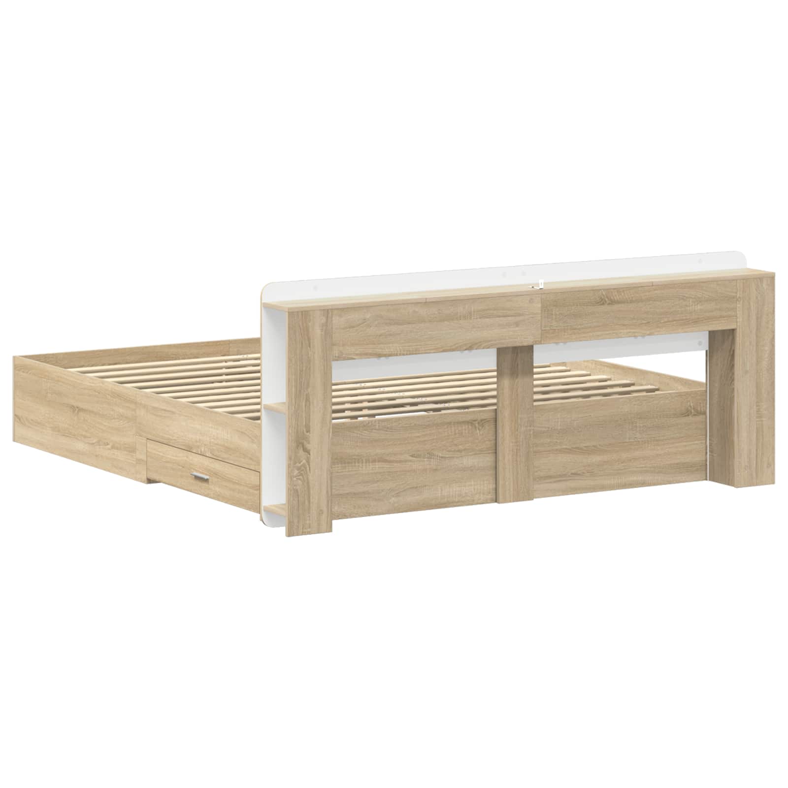 Σκελετός κρεβατιού με αποθήκευση Sonoma Δρυς 180 x 200 cm - Pakobazaar