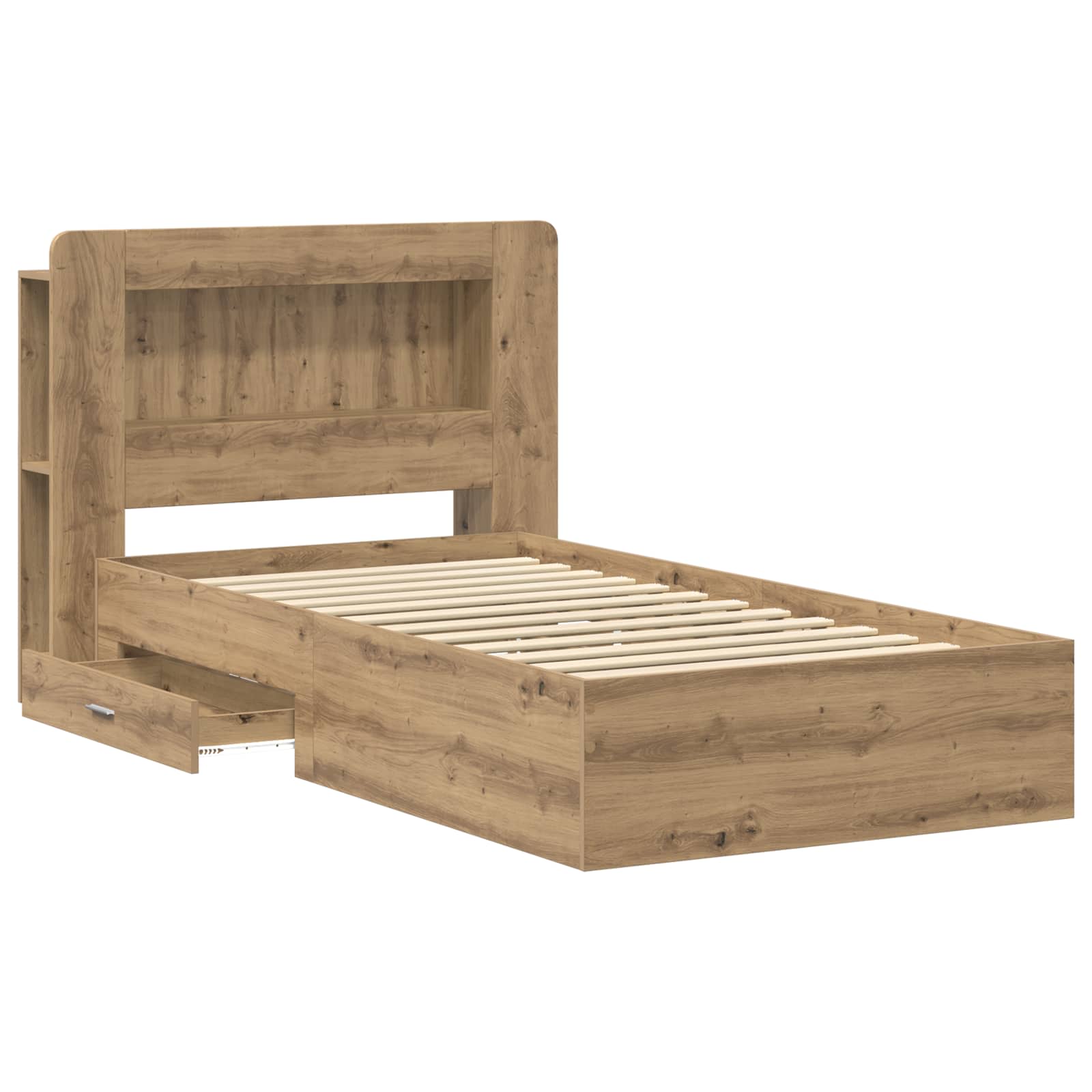 Σκελετός κρεβατιού με αποθήκευση Artisan Δρυς 100 x 200 cm - Pakobazaar