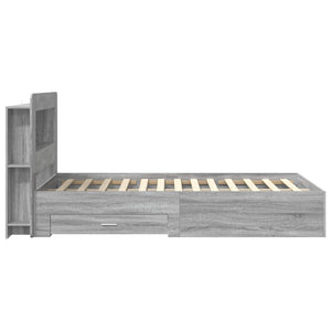 Σκελετός κρεβατιού με αποθήκευση Γκρι Sonoma 120 x 190 cm - Pakobazaar