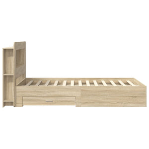 Σκελετός κρεβατιού με αποθήκευση Sonoma Δρυς 120 x 200 cm - Pakobazaar