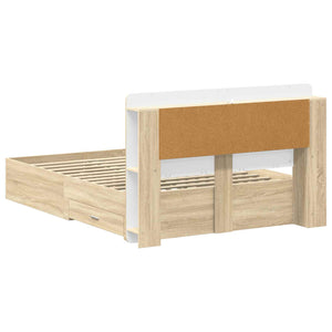 Σκελετός κρεβατιού με αποθήκευση Sonoma Δρυς 150 x 200 cm - Pakobazaar