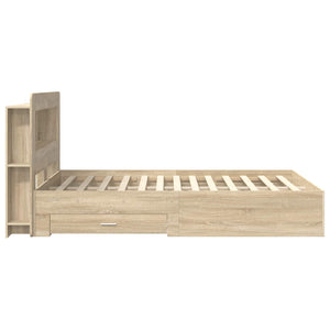Σκελετός κρεβατιού με αποθήκευση Sonoma Δρυς 150 x 200 cm - Pakobazaar