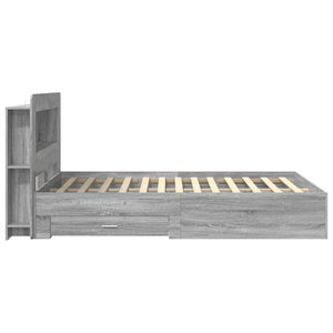 Σκελετός κρεβατιού με αποθήκευση Γκρι Sonoma 160 x 200 cm - Pakobazaar