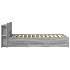 Σκελετός κρεβατιού με αποθήκευση Γκρι Sonoma 90 x 190 cm - Pakobazaar