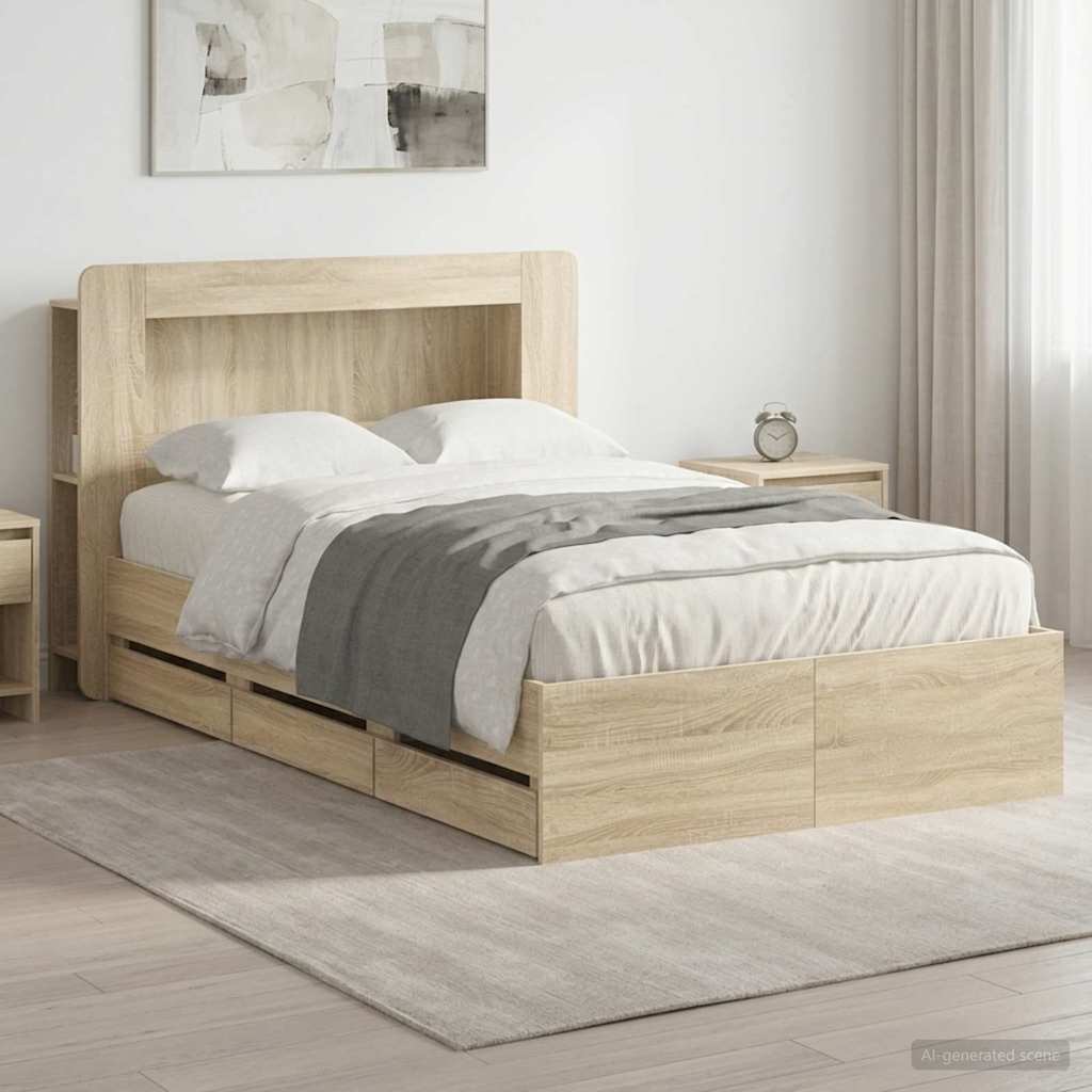 Καλάθι με αποθήκη και κεφαλάρι Sonoma Δρυς 120 x 190 cm - Pakobazaar