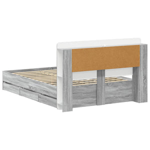 Σκελετός κρεβατιού με αποθήκευση Γκρι Sonoma 160 x 200 cm - Pakobazaar