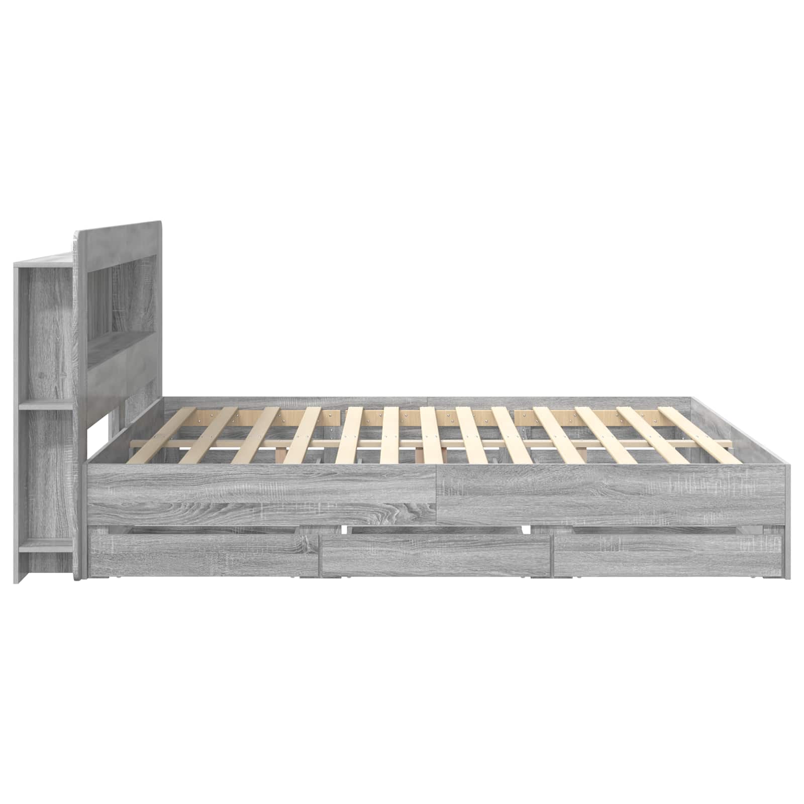 Σκελετός κρεβατιού με αποθήκευση Γκρι Sonoma 180 x 200 cm - Pakobazaar