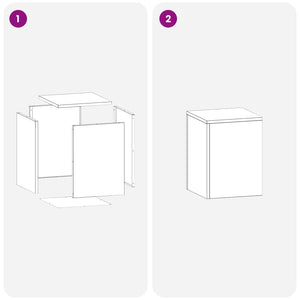 Βάση φυτών Λευκό 30 x 30 x 40 cm Ατσάλι