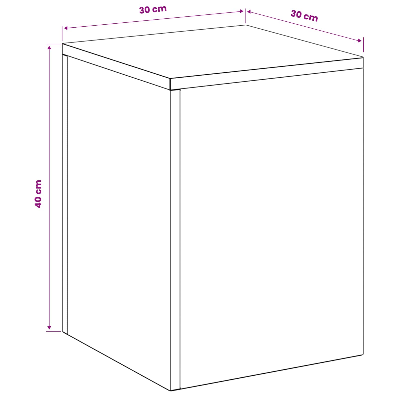 Βάση φυτών 2 pcs Λευκό 30 x 30 x 40 cm Ατσάλι - Pakobazaar