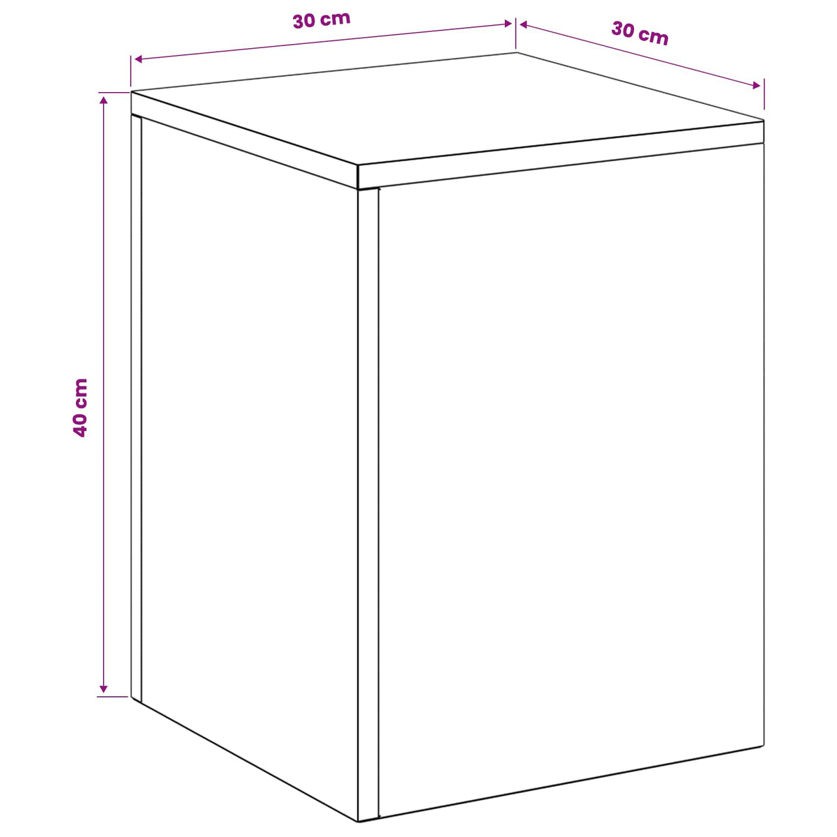 Βάση φυτών 2 pcs Λευκό 30 x 30 x 40 cm Ατσάλι - Pakobazaar