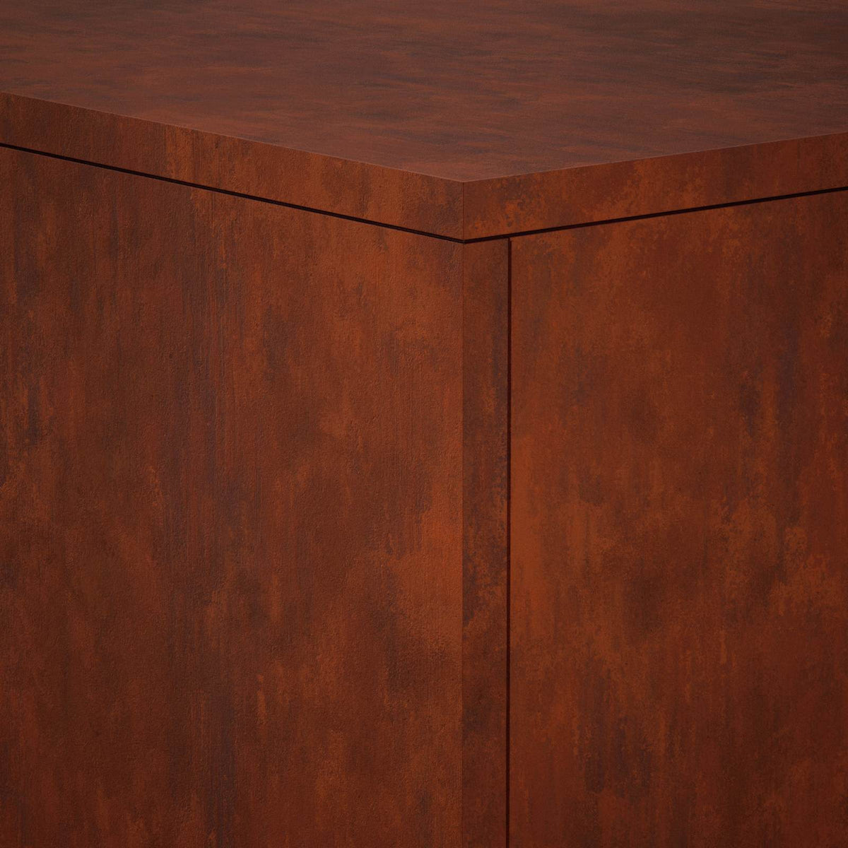 Βάση φυτών Σκ rusty 30 x 30 x 80 cm Ατσάλι Σκληρυθέν στον Αέρα - Pakobazaar