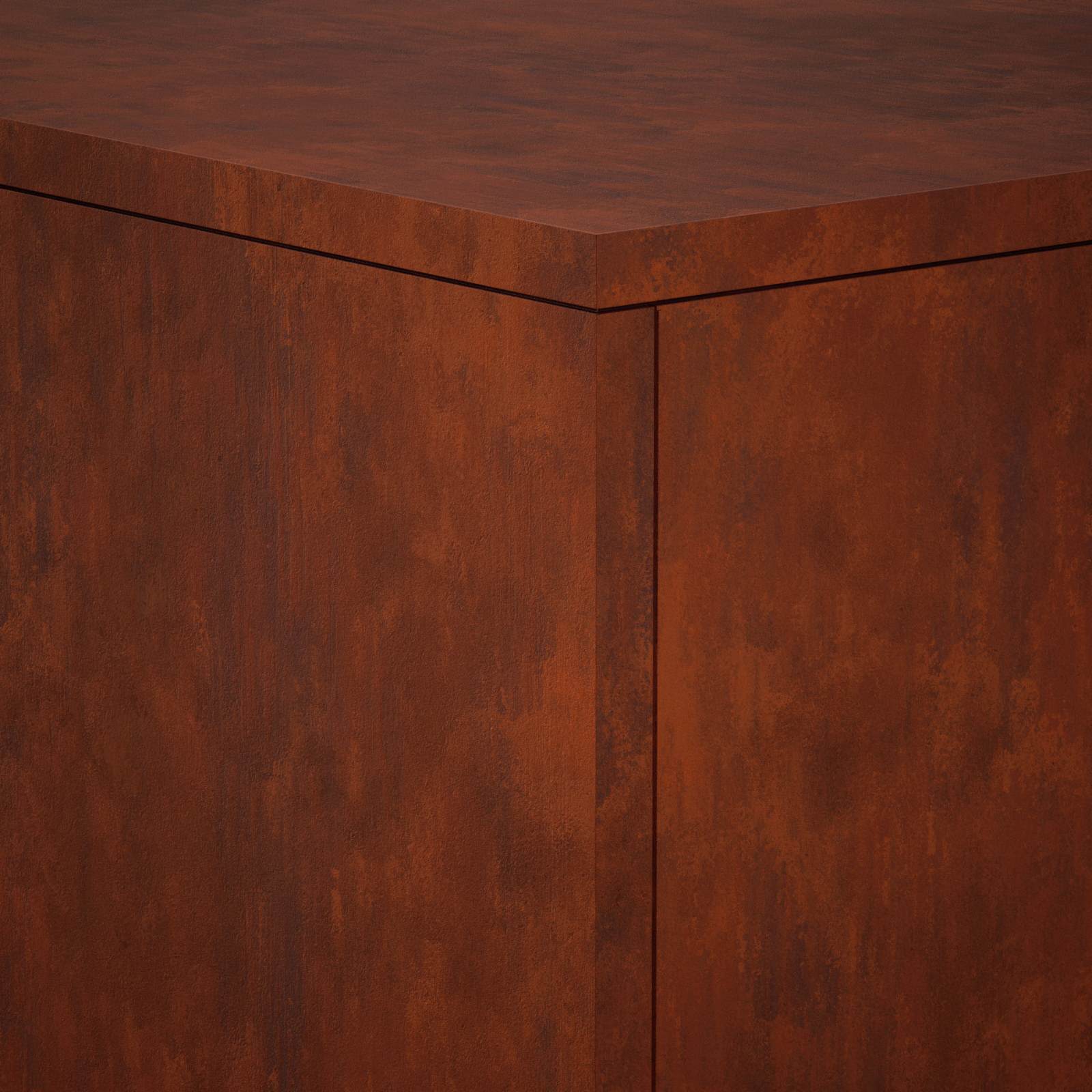 Βάση φυτών 2 pcs Σκ rusty 30 x 30 x 80 cm - Pakobazaar