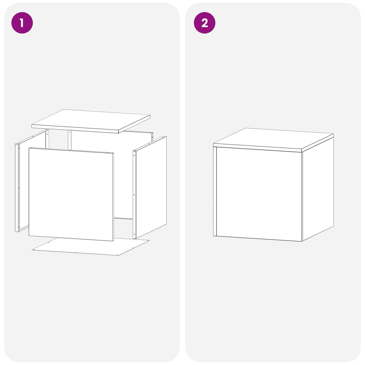 Βάση φυτών 2 pcs Ανθρακί 40 x 40 x 40 cm Γαλβανισμένος Χάλυβας - Pakobazaar