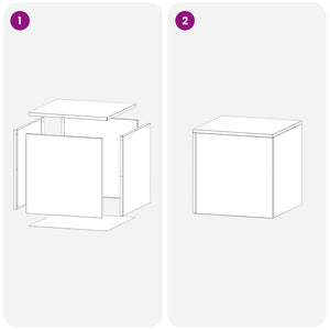 Βάση φυτών 2 pcs Ανθρακί 40 x 40 x 40 cm Γαλβανισμένος Χάλυβας - Pakobazaar