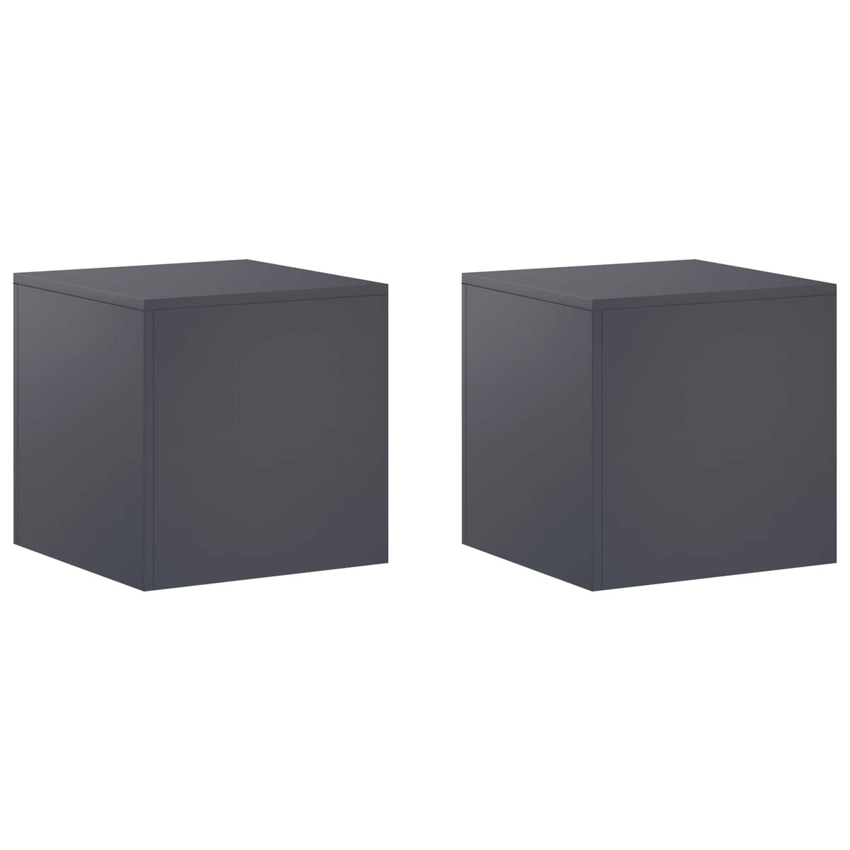 Βάση φυτών 2 pcs Ανθρακί 40 x 40 x 40 cm Γαλβανισμένος Χάλυβας - Pakobazaar