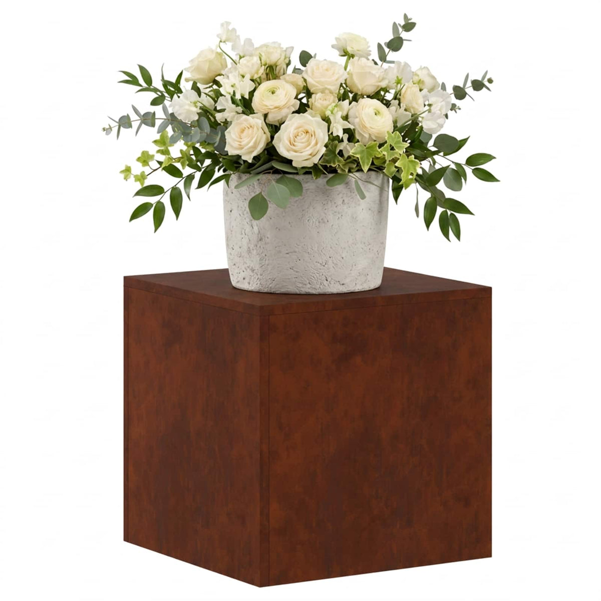 Βάση φυτών Σκ rusty 40 x 40 x 40 cm Ατσάλι Σκληρυθέν στον Αέρα - Pakobazaar