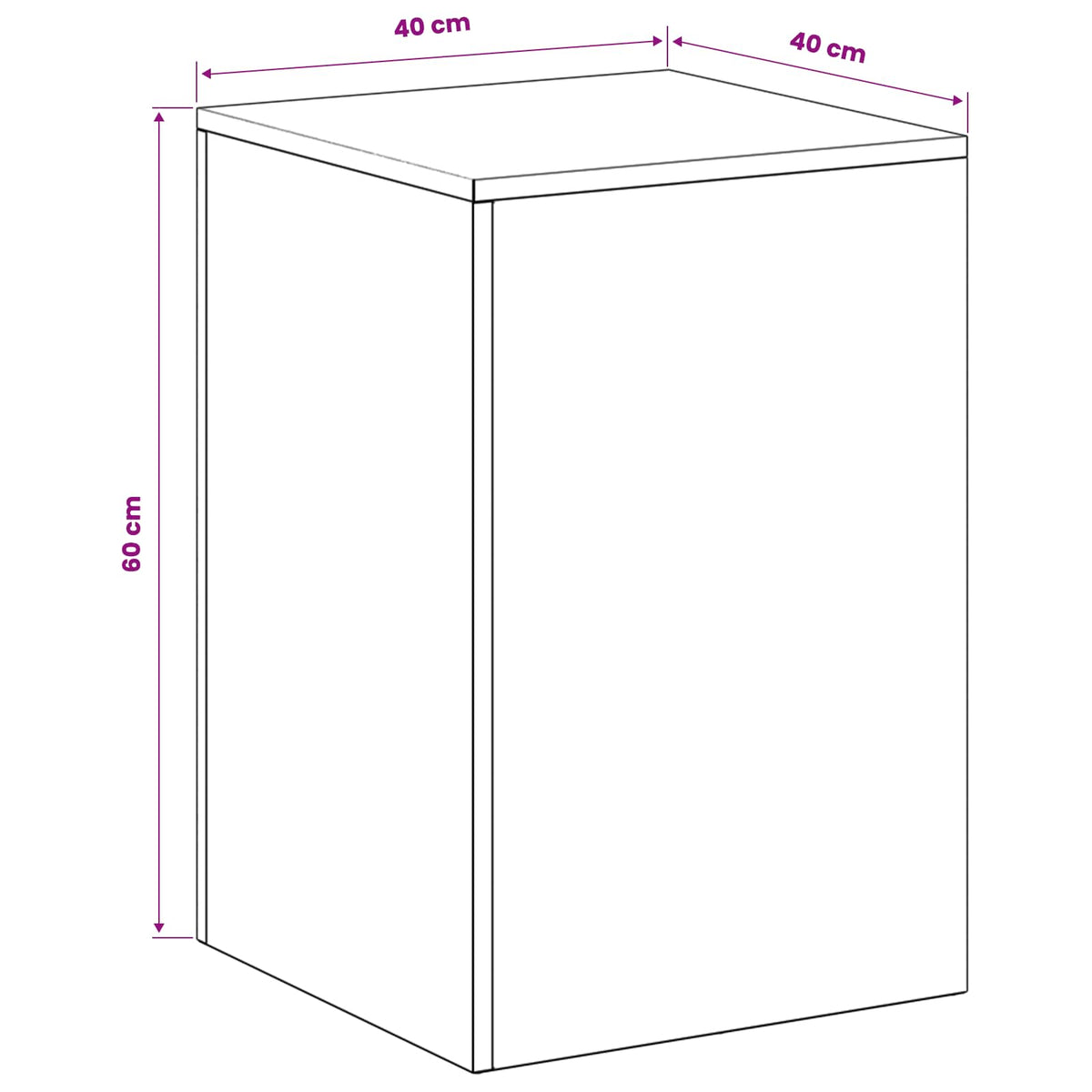 Βάση φυτών Λαδί 40 x 40 x 60 cm Ατσάλι Σκληρυθέν στον Αέρα - Pakobazaar