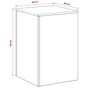 Βάση φυτών Λαδί 40 x 40 x 60 cm Ατσάλι Σκληρυθέν στον Αέρα - Pakobazaar