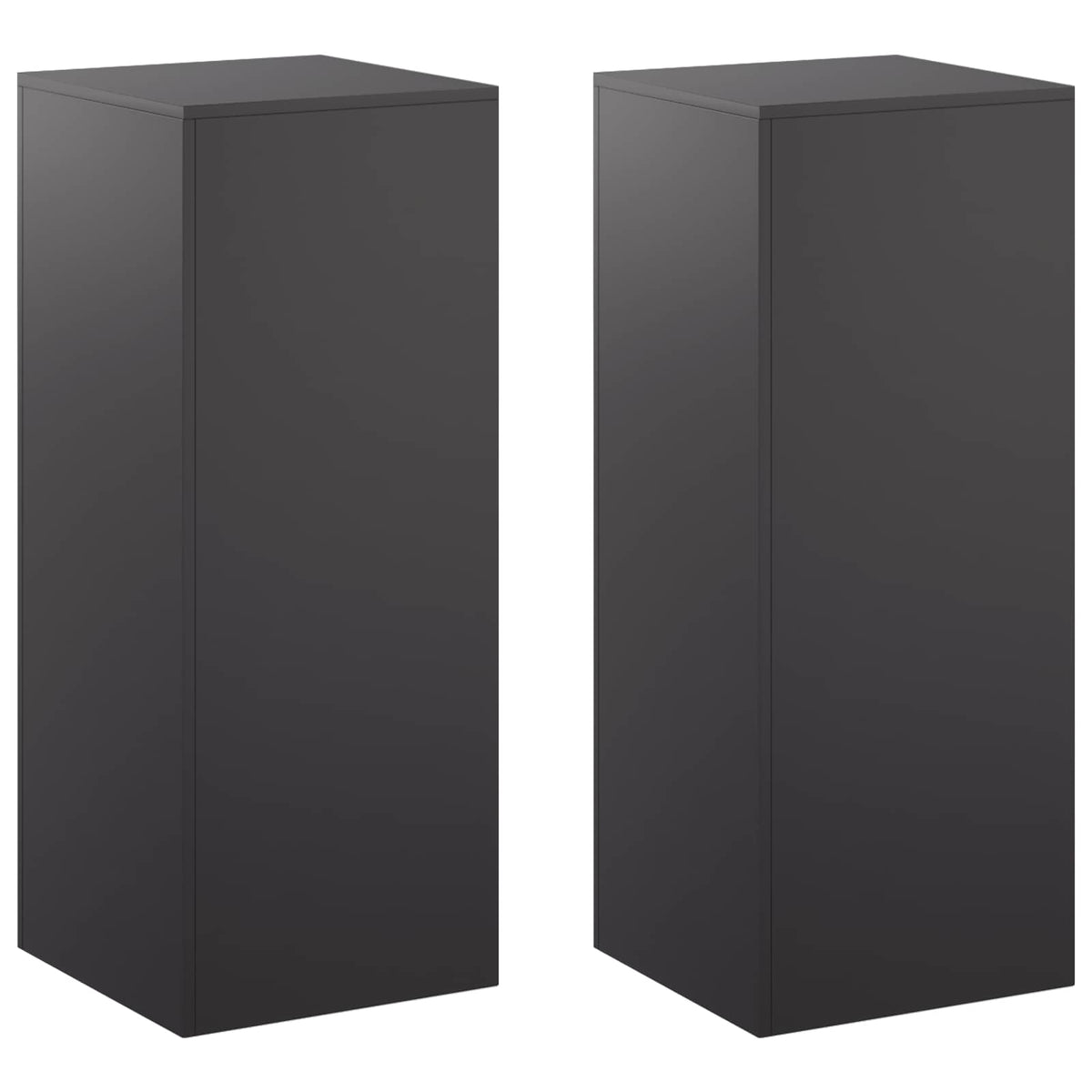 Βάση φυτών 2 pcs Μαύρο 40 x 40 x 100 cm Ατσάλι