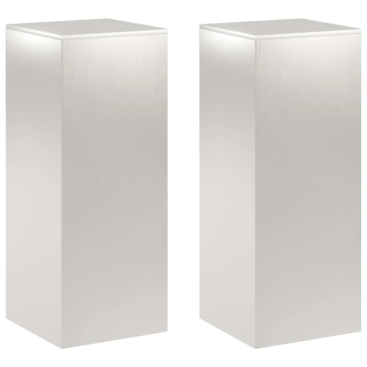 Βάση φυτών 2 pcs Ασημί 40 x 40 x 100 cm Ατσάλι