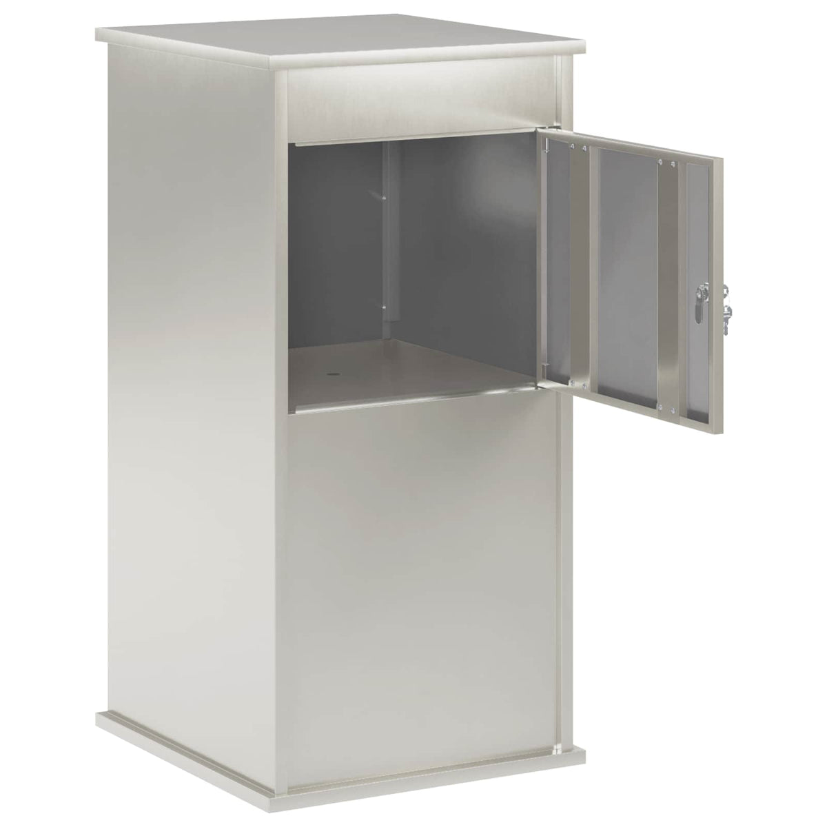 γραμματοκιβώτιο Ασημί 50 x 52 x 100 cm Ανοξείδωτο Ατσάλι
