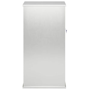 γραμματοκιβώτιο Ασημί 50 x 52 x 100 cm Ανοξείδωτο Ατσάλι