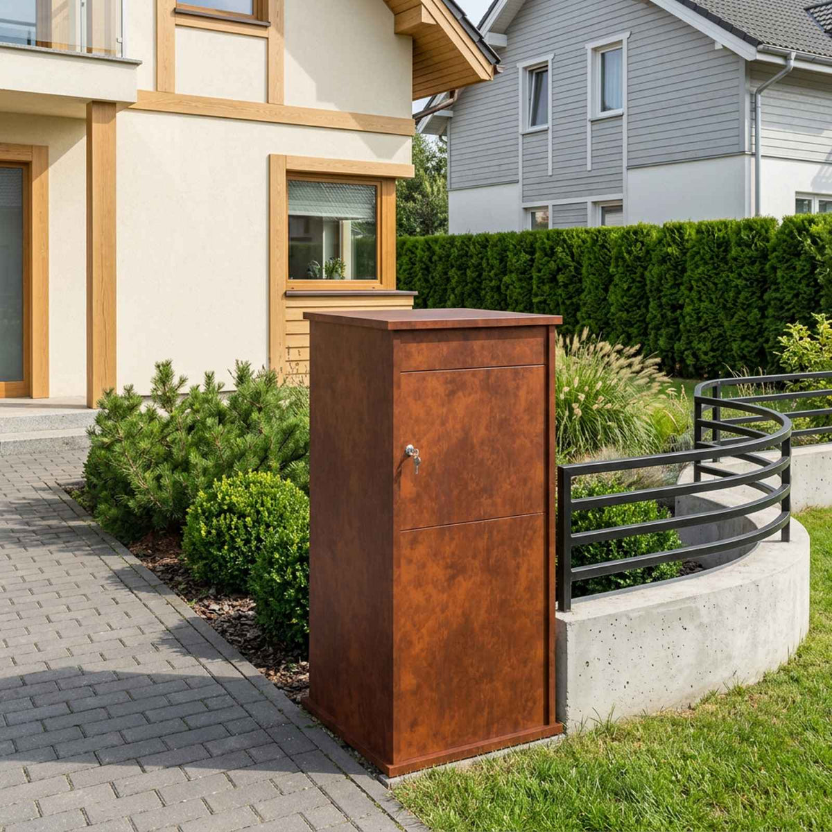 γραμματοκιβώτιο Σκ rusty 50 x 52 x 100 cm