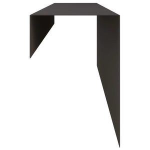 Προφίλ επικάλυψης κήπου 10 τμχ. 100 x 10 x 15 cm Ατσάλι Μαύρο