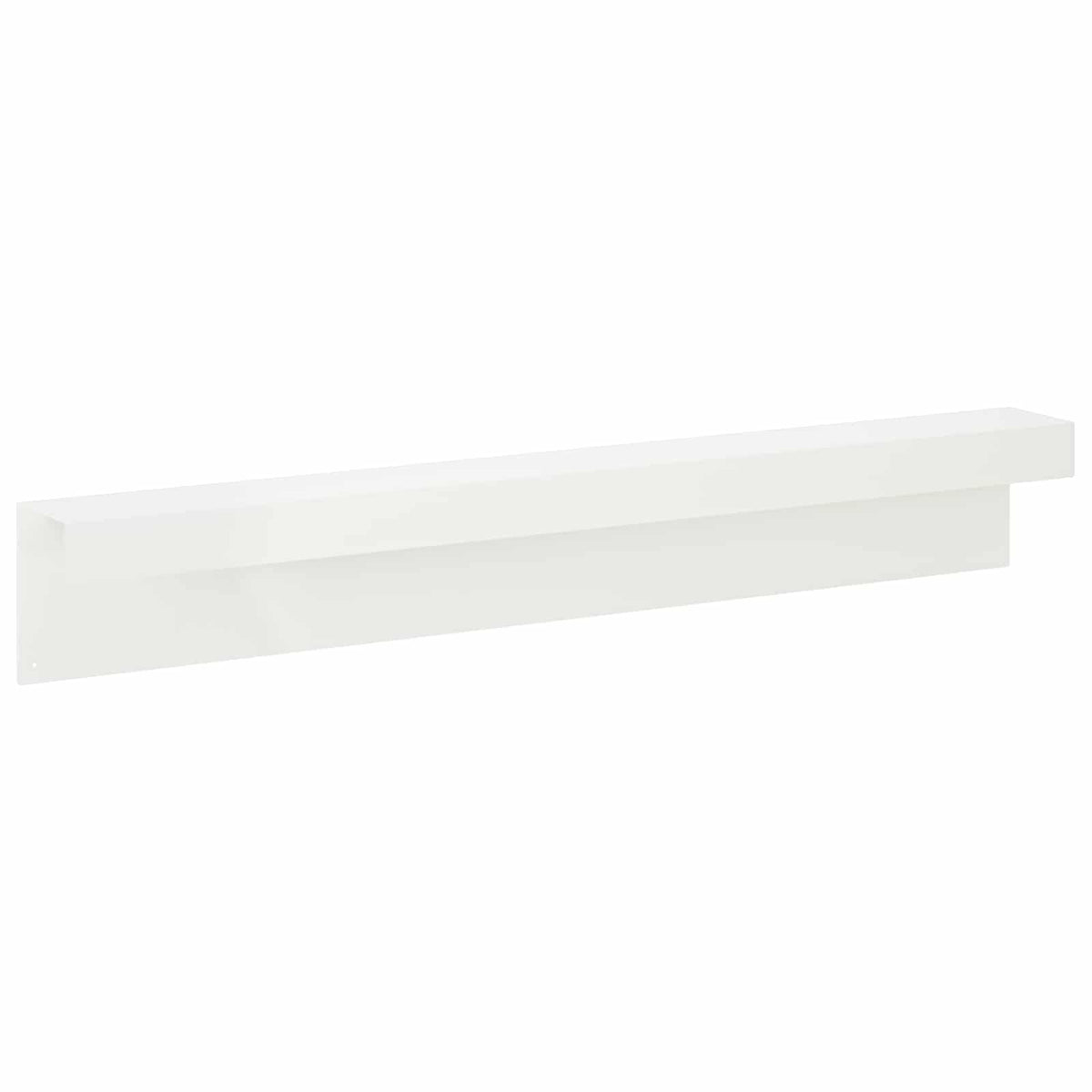 Προφίλ επικάλυψης κήπου 2 τμχ. 100 x 10 x 15 cm Ατσάλι Λευκό