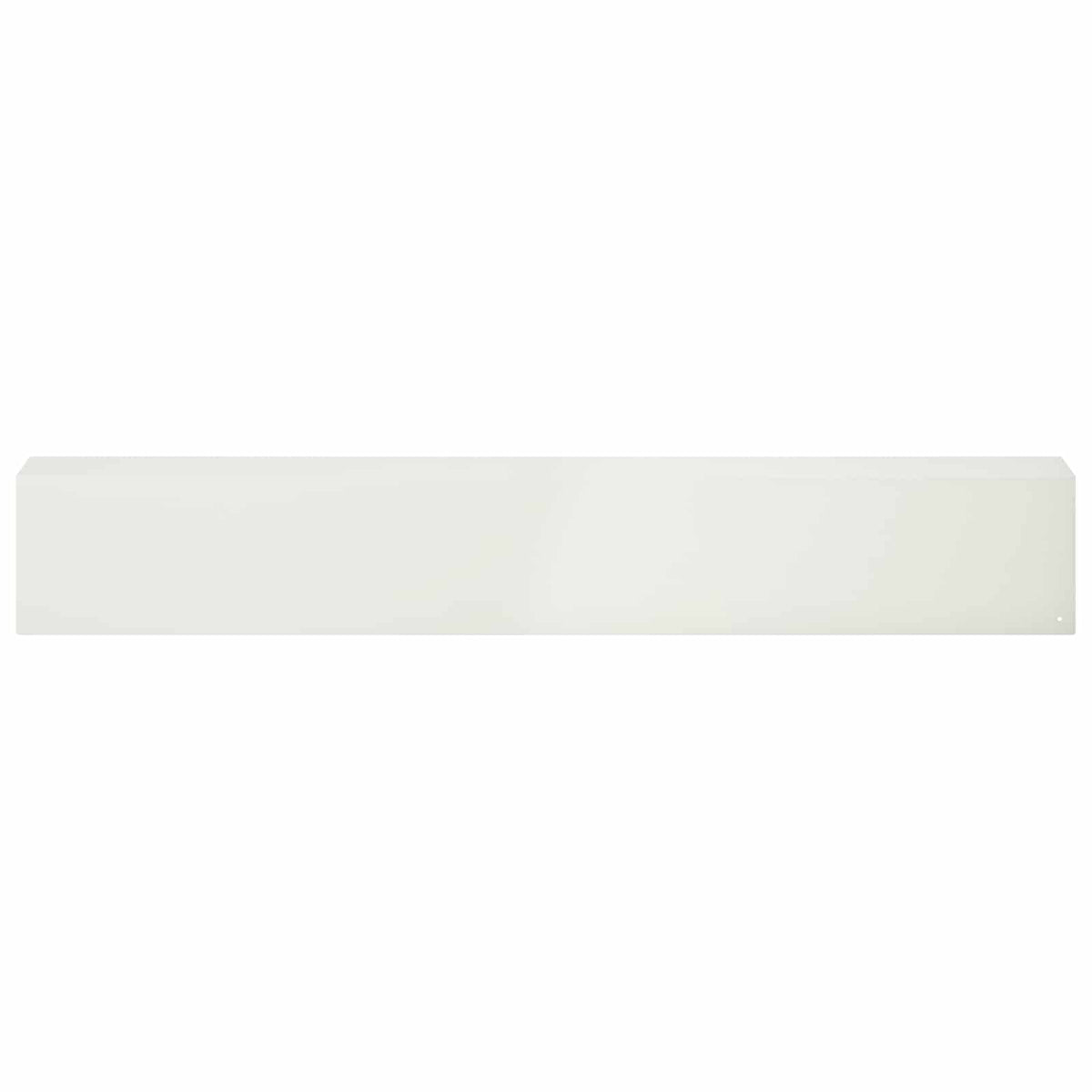 Προφίλ επικάλυψης κήπου 2 τμχ. 100 x 10 x 15 cm Ατσάλι Λευκό