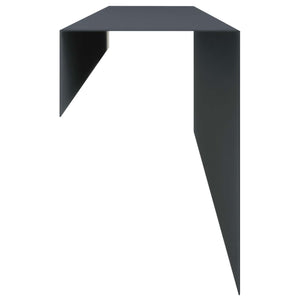 Προφίλ επικάλυψης κήπου 10 τμχ. 100 x 10 x 15 cm Ατσάλι Ανθρακί