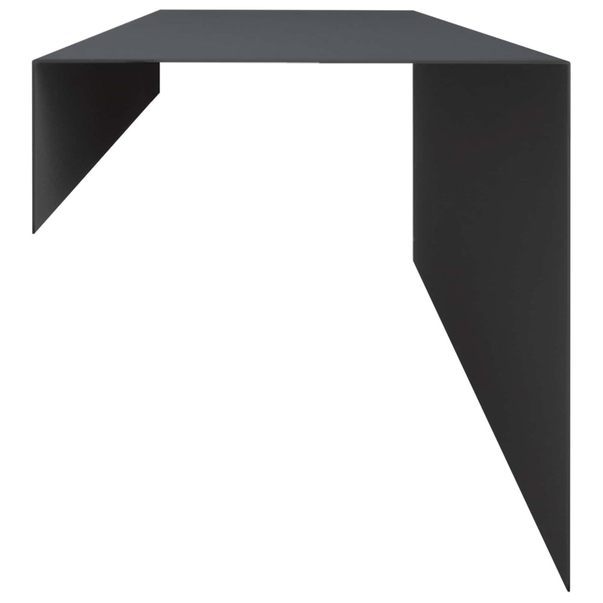 Προφίλ επικάλυψης κήπου 2 τμχ. 100 x 15 x 15 εκ. Ατσάλι Ανθρακί