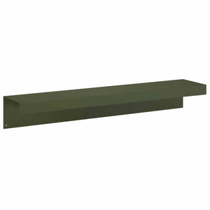 Προφίλ επικάλυψης κήπου 2 τμχ. 100 x 20 x 15 εκ. Ατσάλι Λαδί