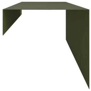 Προφίλ επικάλυψης κήπου 2 τμχ. 100 x 20 x 15 εκ. Ατσάλι Λαδί