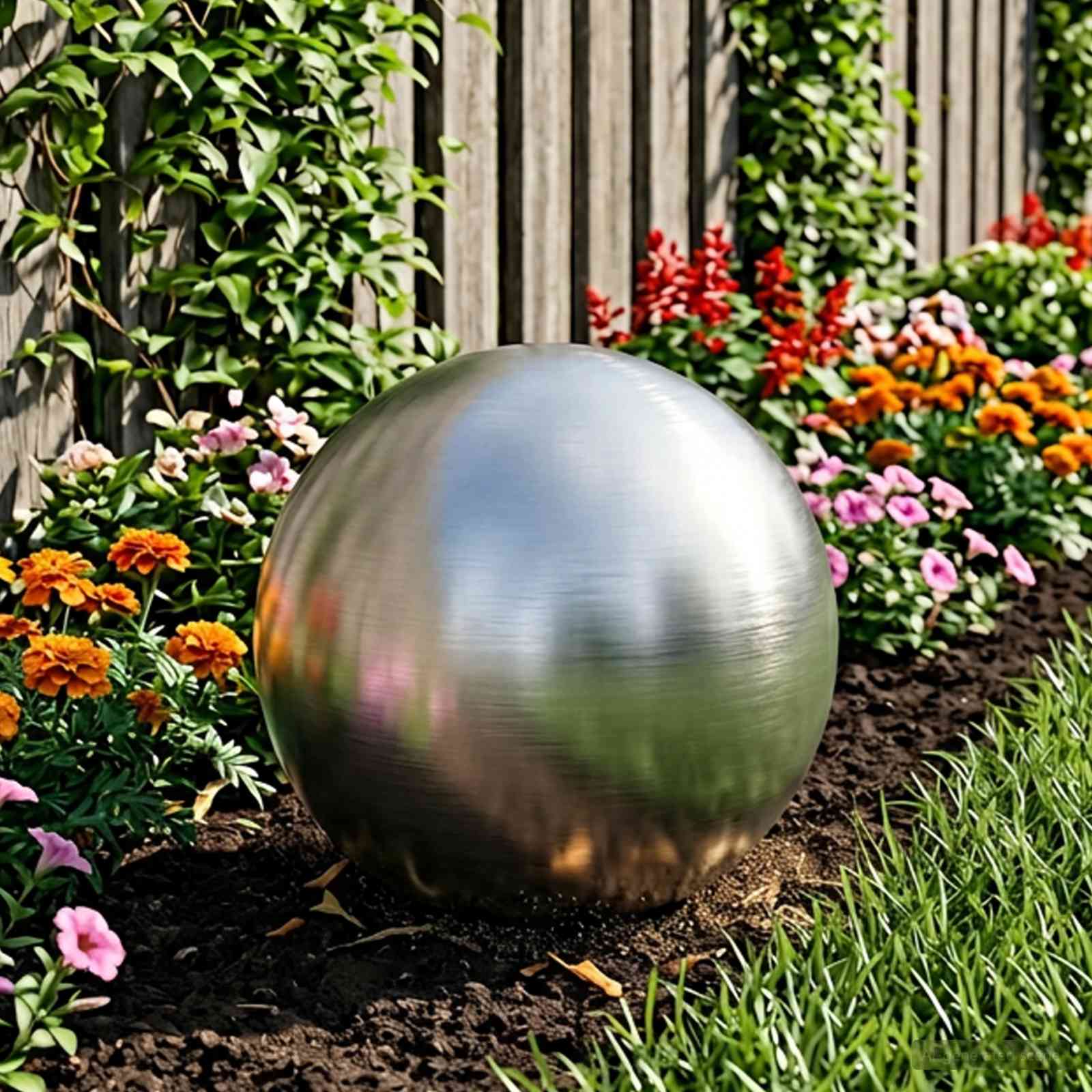 Βουρτσισμένη Μπάλα Ø 47 εκ. Ασημί Ανοξείδωτο Ατσάλι 201