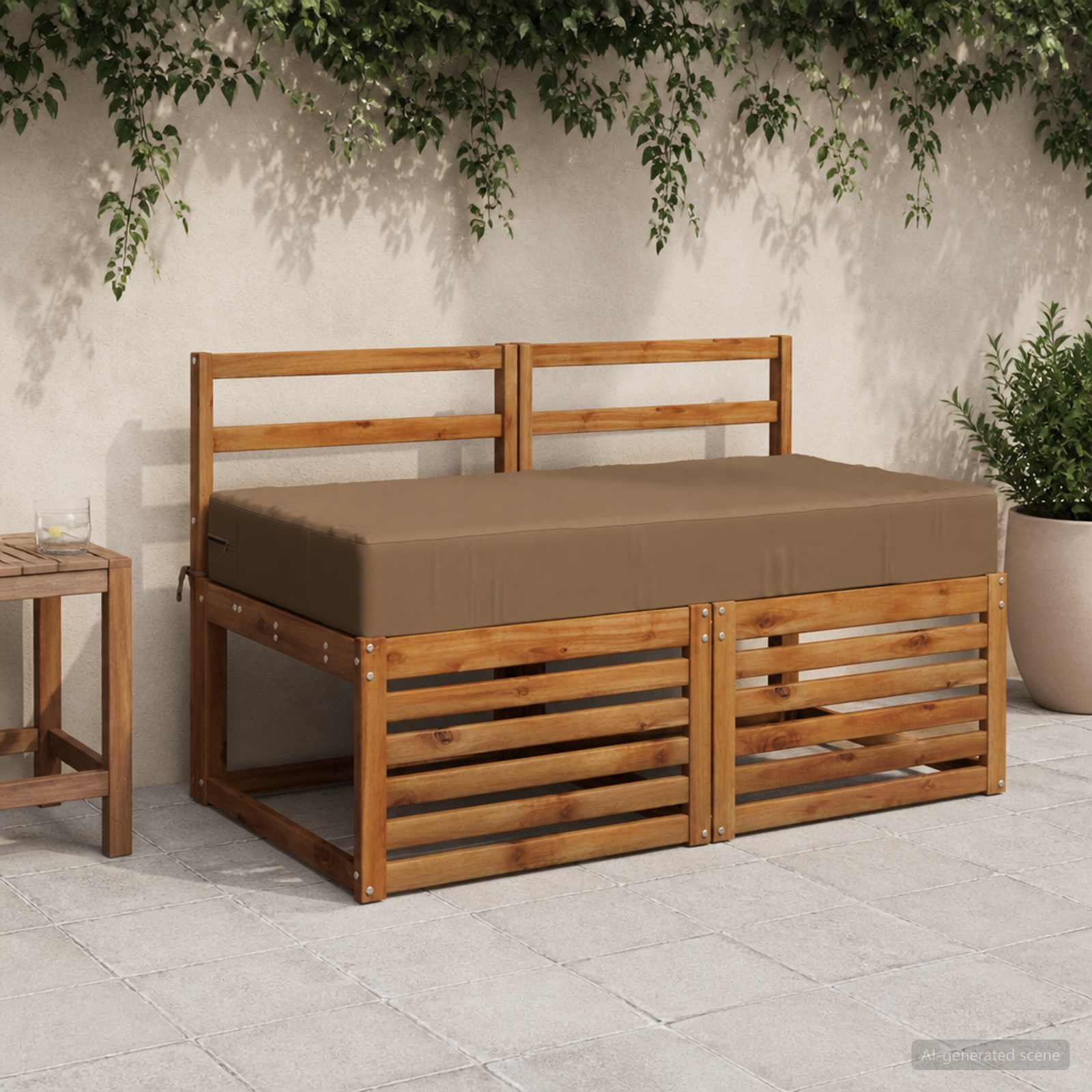 Μαξιλάρια Καθίσματος SOEST 100% Πολυεστέρας Taupe