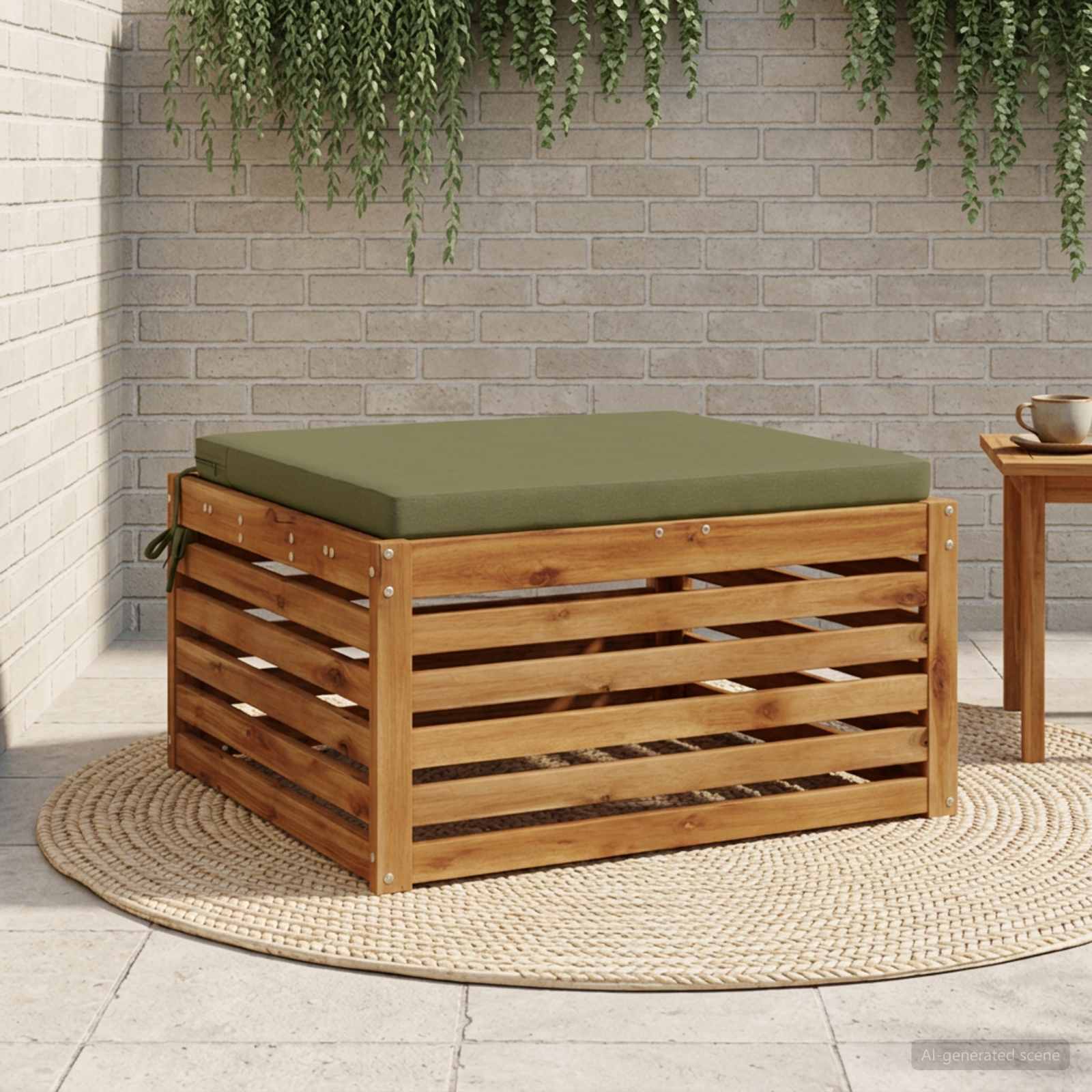Μαξιλάρι καθιστικού 1 κομματιού SOEST 100% Πολυεστέρας Λαδί