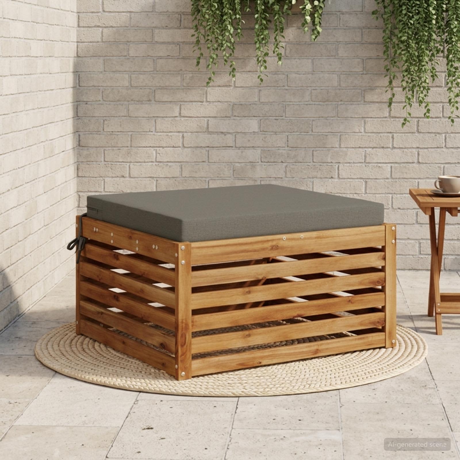Μαξιλάρι καθιστικού 1 κομματιού SOEST 100% Πολυεστέρας Γκρι